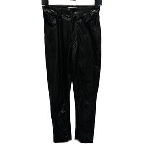 Abercrombie and Fitch Faux Leather Skinny High Rise Jeans